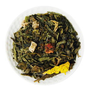 Zelený sypaný čaj ochutený 8 pokladov